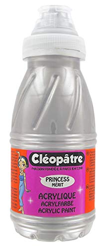 Cléopâtre PAM250-87 Acrylfarbe, Flasche mit 250 ml, silber von Cléopâtre