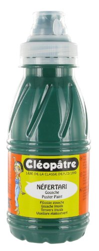 Cléopâtre PGN250-87 Gouache-Farbe, Flasche mit 250 ml 24 x 13 x 16 cm Smaragdgrün von Cléopâtre