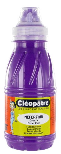 Cléopâtre PGN250-87 Gouache-Farbe, Flasche mit 250 ml 24 x 13 x 16 cm violett von Cléopâtre