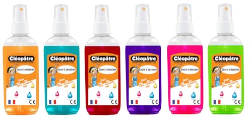 Cléopâtre encres à dessiner verschiedenen, Mehrfarbig, 6 x 100 ml von Cléopâtre