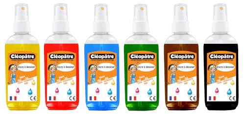 Cléopâtre encres à dessiner verschiedenen, Mehrfarbig, 6 x 100 ml von Cléopâtre