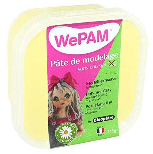 WePAM – PFW131-145 - Lufthärtende Modelliermasse, 145 g, Vanille von Cléopâtre