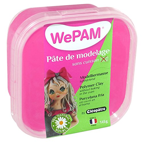 WePAM - PFW212-145 - - Lufthärtende Modelliermasse, 145 g, Fuchsia Rosa von Cléopâtre