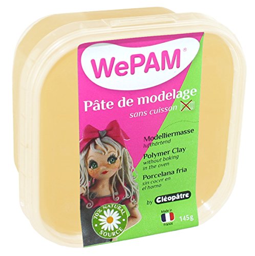 WePAM - PFW7401-145 - Lufthärtende Modelliermasse, 145 g, Biskuit von Cléopâtre