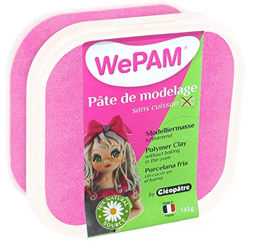 WePAM - PFWN212-145 - Lufthärtende Modelliermasse, 145 g, Rosa von Cléopâtre