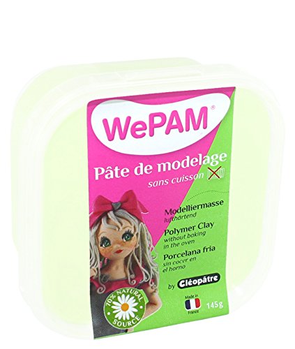 WePAM - PFWNGG-145 - Lufthärtende Modelliermasse, 145 g, Phosphoreszierend von Cléopâtre