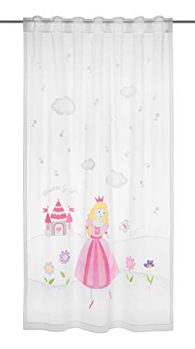 Clever-Kauf-24 Fertigschal Prinzessin | BxH 140x245cm | mit verdeckten Schlaufen | fürs Kinderzimmer | von Clever-Kauf-24