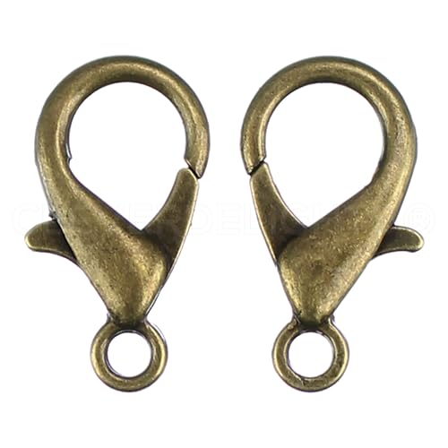CleverDelights Karabinerverschlüsse, Antik-Bronze, 21 x 12 mm, 100 Stück, große Karabinerverbinder, Großpackung, Schmuck, 13/16 Zoll x 1/2 Zoll CleverDelights Karabinerverschlüsse, Antik-Bronze, 21 x 12 mm, 100 Stück, große Karabinerverbinder, Großpackung, Schmuck, 13/16 Zoll x 1/2 Zoll von CleverDelights