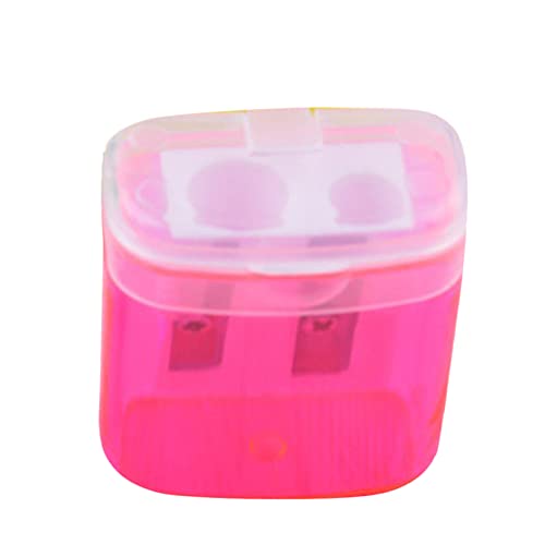 Planer Two-Hole Student Rotating Sharpener Sharpener Schreibwaren Bleistift Büro & Schreibwaren HHs275 (Pink, One Size) von Clicitina