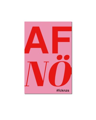 50x AFnö Sticker | Set mit 50 Aufklebern | fcknzs fck afd nzs Abziehbiler | Politisch, Links fckafd | Wetterfest für Outdoor & indoor | 5,5cm x 8,5cm von Close Up