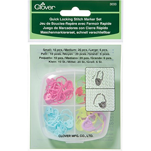 CLOVER CL3033 Schnellverschluss-Markierungs-Set, Plastische, Mehrfarbig, 7.5 x 7.5 x 2.5 cm von Clover