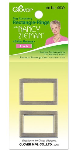 CLOVER Rechteckig Ringe: 25mm Satin Bronze von Clover