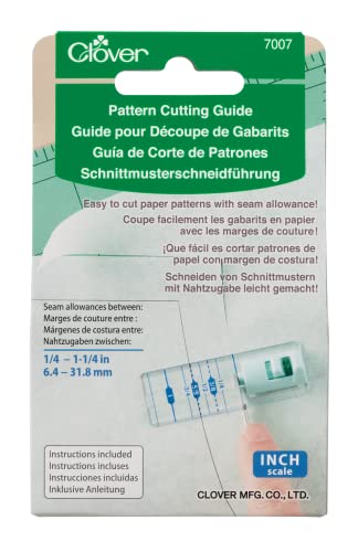 Clover 686106 Pattern Cutting Guide Schnittanleitung für Muster, Grün von Clover