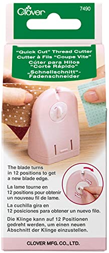 Clover CL7490 Schnellschneidender Fadenschneider Schnellschnitt-Gewindeschneider, Rosa, 1 Piece von Clover