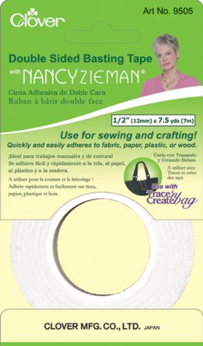 Kleeblatt doppelseitiges Basting Tape mit Nancy Zieman, 1,27 cm x 7,5 m. von Clover