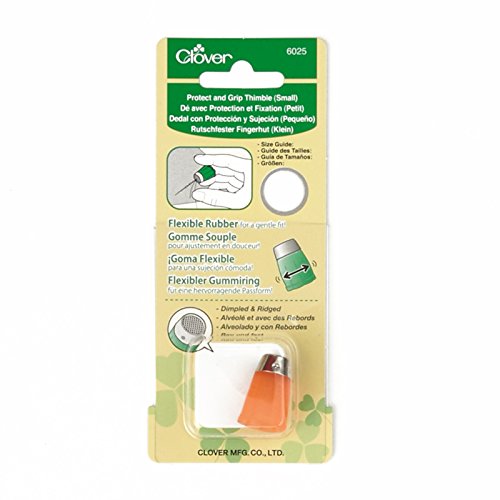 clover 0366610 Protect & Grip Fingerhut klein, Baumwolle, Mehrfarbig, Each von clover