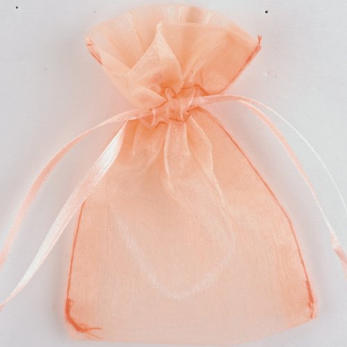 Club Green Organza Tasche, Pfirsich, 100 x 75 mm, 10 Stück von Club Green