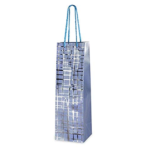 Club Green Weinflaschenbeutel, Blau/Silber, 86 x 28 x 25 cm, Karton, 42,9 x 14,3 x 4,4 cm von Club Green