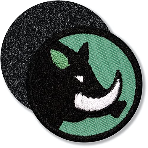 Klettpatch - Wildschwein Patch gestickt 45 mm/Patches Abzeichen zum kletten aufnähen aufkleben auf Kleidung Rucksack Tasche/Schwein Keiler Tier Wald Forst Förster Jäger/Club of Heroes (Oliv) von Club of Heroes