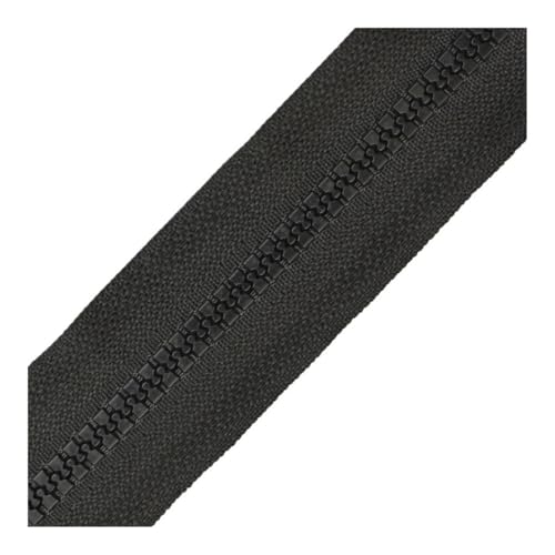 Cmis Kbei 3 Stück 40-120 cm Harzspulen-Reißverschlüsse für Schneiderarbeiten, Nähen, Handwerk, Nylon-Reißverschlüsse, Großpackung, 24 Farben für Mäntel, Kleidung, DIY (Biack-Farbe, 100 cm) von Cmis Kbei