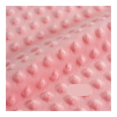 Cmis Kbei Bohnen-Samtstoff zum Selbermachen, handgefertigt, Kinder-Plüschpuppenstoff, Meterware, Polyester-Material (Rosa, 1,5 m) von Cmis Kbei