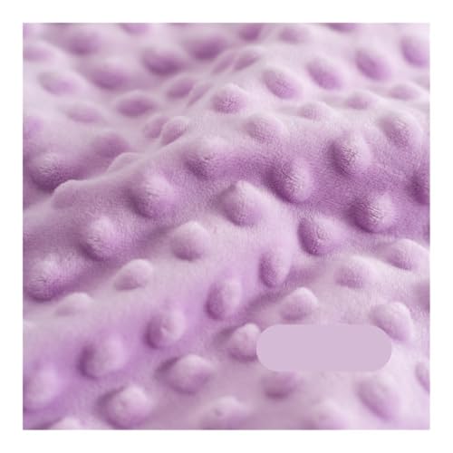 Cmis Kbei Bohnen-Samtstoff zum Selbermachen, handgefertigt, Kinder-Plüschpuppenstoff, Meterware, Polyester-Material (Violett, 1 Meter) von Cmis Kbei