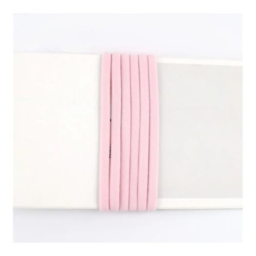 Cmis Kbei Meetee Nylon-Elastikband für Ohrbügel, Spitzenband, Schuhband, Schulter-Gurtband, DIY, handgefertigtes Zubehör, 5 m (Rosa, 5 m _ 5 mm) von Cmis Kbei