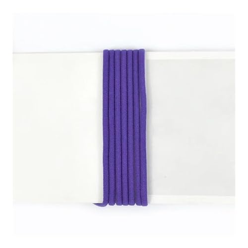 Cmis Kbei Meetee Nylon-Elastikband für Ohrbügel, Spitzenband, Schuhband, Schulter-Gurtband, DIY-Zubehör, 5 m, 3 mm/5 mm, Lila, 5 m von Cmis Kbei