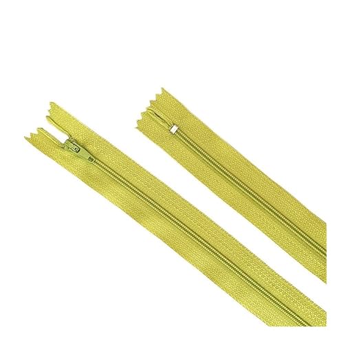 Cmis Kbei Nylon-Spiralreißverschlüsse für Schneiderarbeiten, Kanalisation, Handwerk, Handwerker, 10 - 60 cm, Grasgrün, 30 cm, 10 Stück, 10 Stück von Cmis Kbei