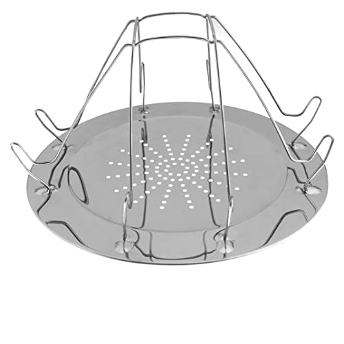Cndiyald Edelstahl Toast Rack Toast Rack Bread Toaster Tablett Edelstahl Falten für Familien im Freien Camping Picknick von Cndiyald