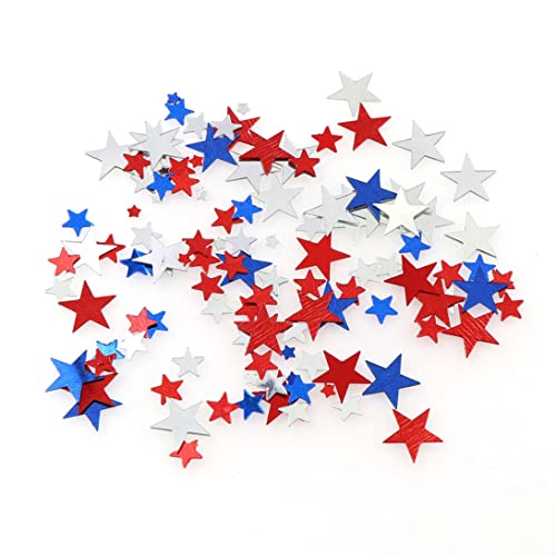 Sprinkles Konfetti Dekorationen rot blau Weiß Twinkle Stars Tisch Konfetti 4. Juli Independence National Day American Theme Presidents Geburtstag Folie Pailletten Streut Konfetti -Dekorationen, 60g von Cndiyald