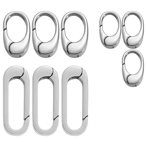 9pcs Ovale Verschlüsse Für Professionelle Schmuckverarbeitung Halsketten Und Armbänder Steckverbinder Sicherer Schmuckverriegelungsmechanismus von Cnrfeoap