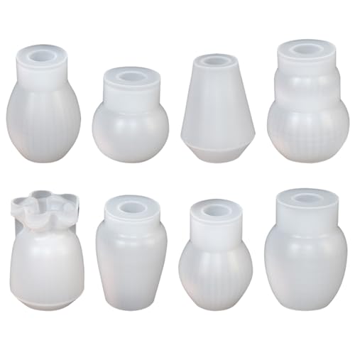 Set Von 8 Blumenvase Epoxidformen Stifthalter Basteln Schimmelpilze Kreative Harzformen Für Eigenheimdekorationen Handgefertigtes Geschenk von Cnrfeoap