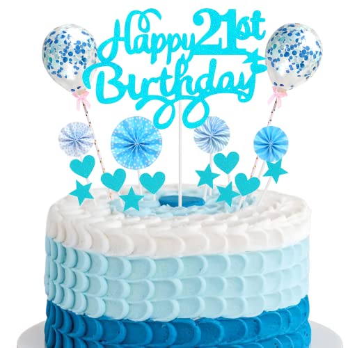 Tortendeko 21 Geburtstag Deko Kuchen Topper 21 Kuchen Deko 21 Geburtstag Mann Happy Birthday 21 Tortendeko 21 Jahre Mann Frau Kuchendeko 21. Geburtstag Mann Blau Tortendeko 21. Geburtstag Mann Blau von Cnrose