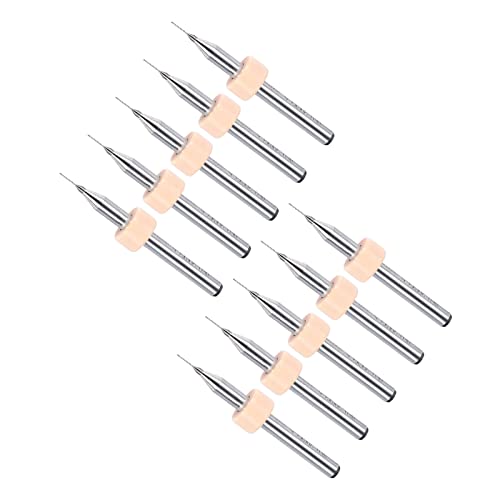 CoCud 2-Set (20Stk) Mikro PCB Bohrspitze 1/8" Schaft 0.2mm Schnitt Kante Wolframkarbid Druck Schaltung Brett Bohrspitze - (Anwendung: für CNC Bohrung Graviergerät) von CoCud