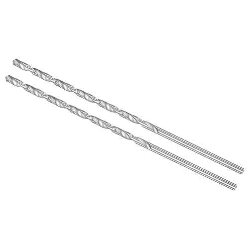 CoCud Extra Lange Spiralbohrer 4.2mm Bohrer Bit Durchmesser 160mm Gesamt Länge Schnellarbeitsstahl Drehbohrer - (Anwendung: für Gehärtetes Metall Holzarbeiten Plastik Aluminium) 2Stk von CoCud