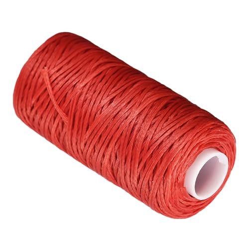 CoCud Leder-Nähfäden, 55 Yards 150D/1mm Faden, Polyester-Nähfaden Rot - (Anwendungen: für Lederhandwerk nähen) von CoCud