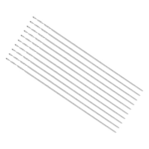 CoCud Micro Bohrspitze 0.25mm Bohrer Durchmesser 20mm Gesamte Länge 6542 Hochleistungsstahl Völlig Erdung Drehen Bohrspitze - (Verwendung: für Kupfer Metall Holz) 10Stk von CoCud