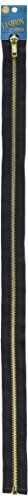 Coats Modischer Metall-Messing-Trennreißverschluss, 55,9 cm, Schwarz, durchsichtig, (22 Zoll) von Coats