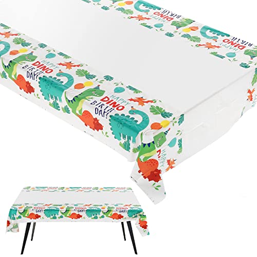 Cobee Party Tischdecke, Einweg-Tischdecke für Camping, 70'' x 42'' Tischdecken Dekorationen für Geburtstag Baby Dusche Party (Dinosaurier) von Cobee