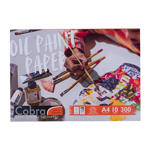 Cobra Paper - A4 Ölfarbe Papierblock - 300g - 10 Blatt - gratis FSC-zertifiziert Cobra Paper - A4 Ölfarbe Papierblock - 300g - 10 Blatt - gratis FSC-zertifiziert von Cobra