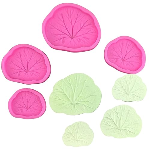 Fondant Formen 4 Modelle Von Lotusblatt Silikonform Mit Lotus Lotus Blume Süßigkeiten Flipping Dekoratives Werkzeug Tropfender Kleber Gipsform von CocHon