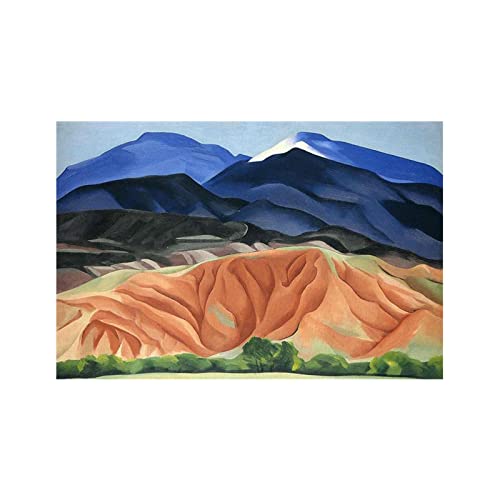 CocLux Georgia O'Keeffe Berühmte Gemälde Black Mesa Landscape,New Mexico Reproduktion Druck auf Leinwand,Leinwand Wandkunst Bilder für Wohnzimmer Dekoration 40x60cm Rahmenlos von CocLux