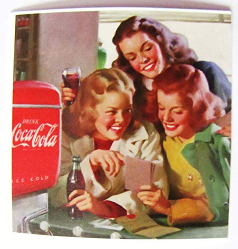 Coca C o l a - Aufkleber - Motiv 049-62 x 61 mm von Coca Cola -