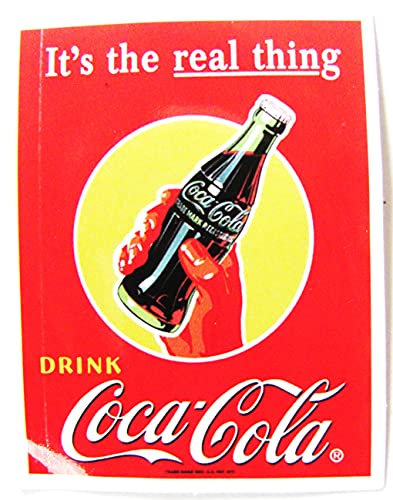 Cola - Aufkleber - It´s the real thing - Motiv 066-66 x 51 mm von Coca