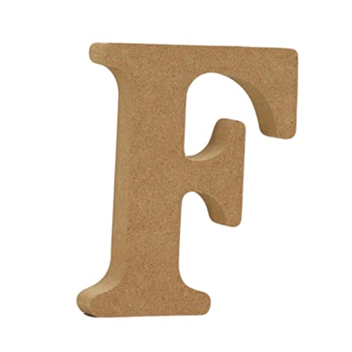 Holz-Alphabet-Buchstaben-Protokoll für DIY-Bastelarbeiten für Hochzeits-Geburtstags-Party-Hausdekorationen (F) von Cockjun