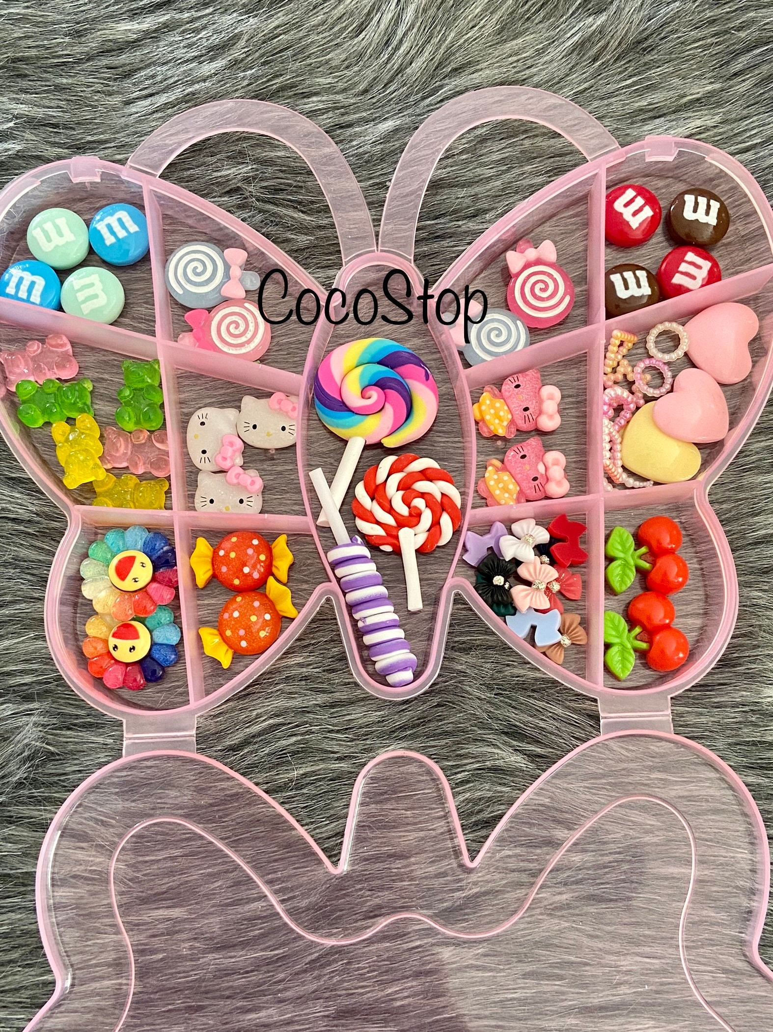 50+ Stück Kawaii Nagel Charms 3D Box von CocoStop