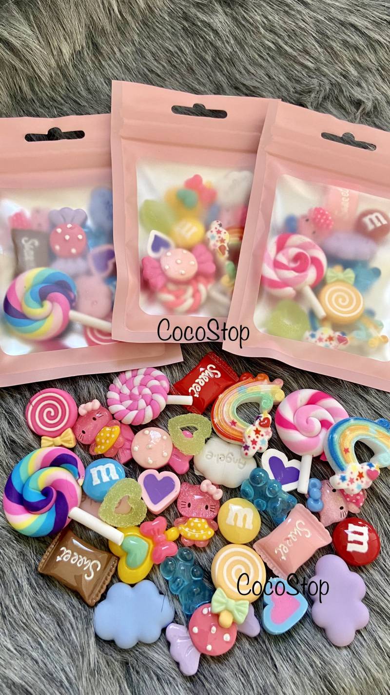 Kawaii 3D Nagel Charms Bunt Gemischt von CocoStop