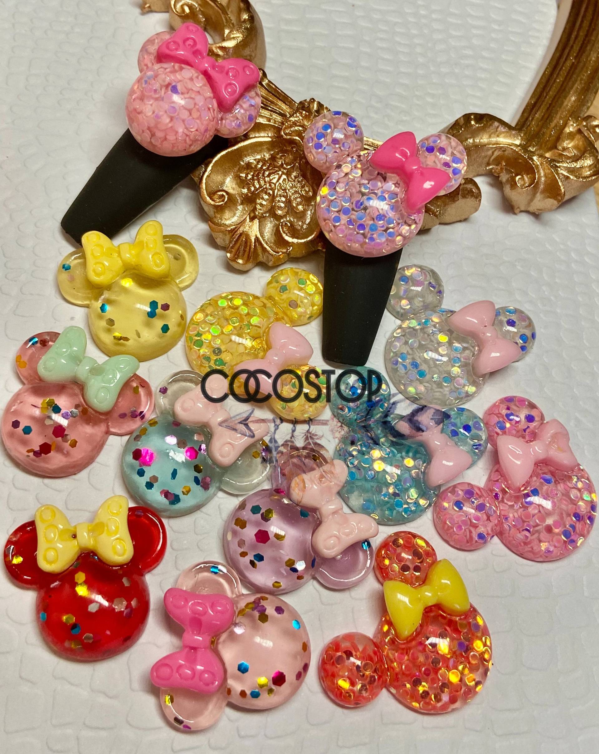 Kawaii Glitzer Maus Nagel Charms 3D Kunst Diy Handwerk von CocoStop