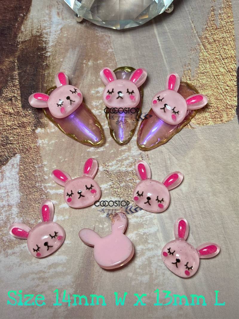 Kawaii Hasenkopf 3D Nagel Charms/Nail Art Dekoration Diy Craft von CocoStop